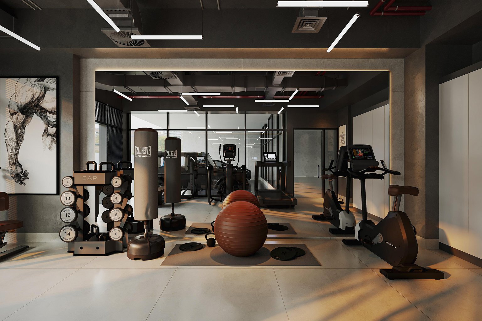 Residents' gym at Reeman Residence 01