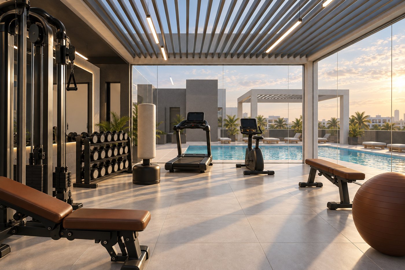 Residents' gym at Reeman Residence 02