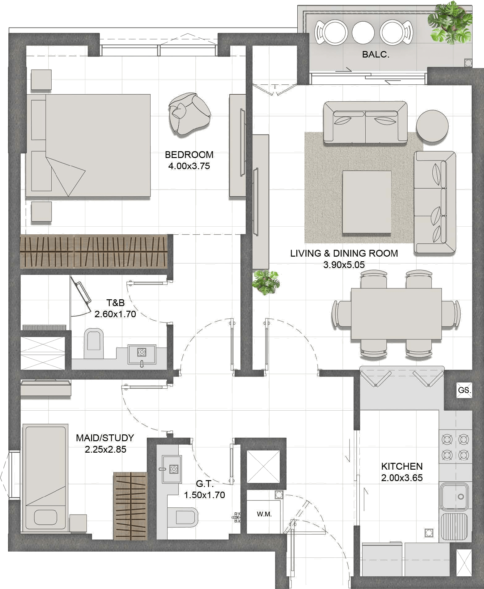 Unit 101 layout