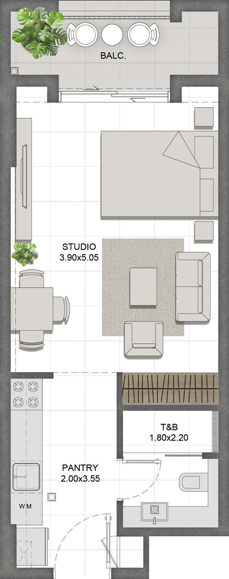 Unit 103 layout