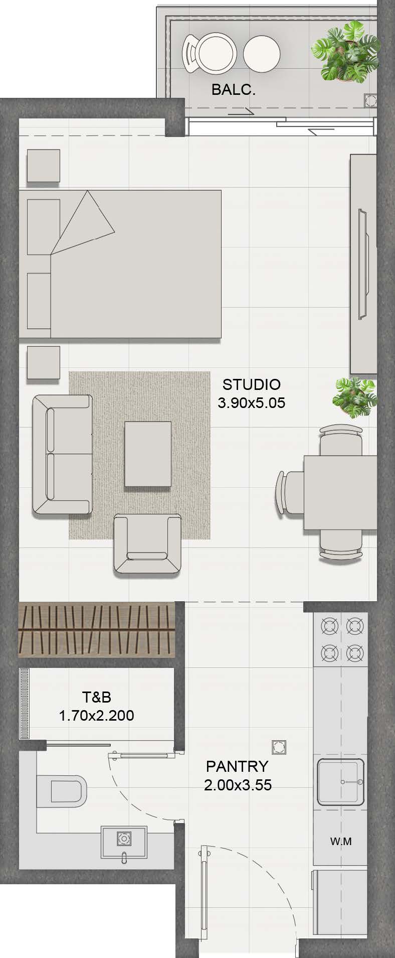 Unit 105 layout