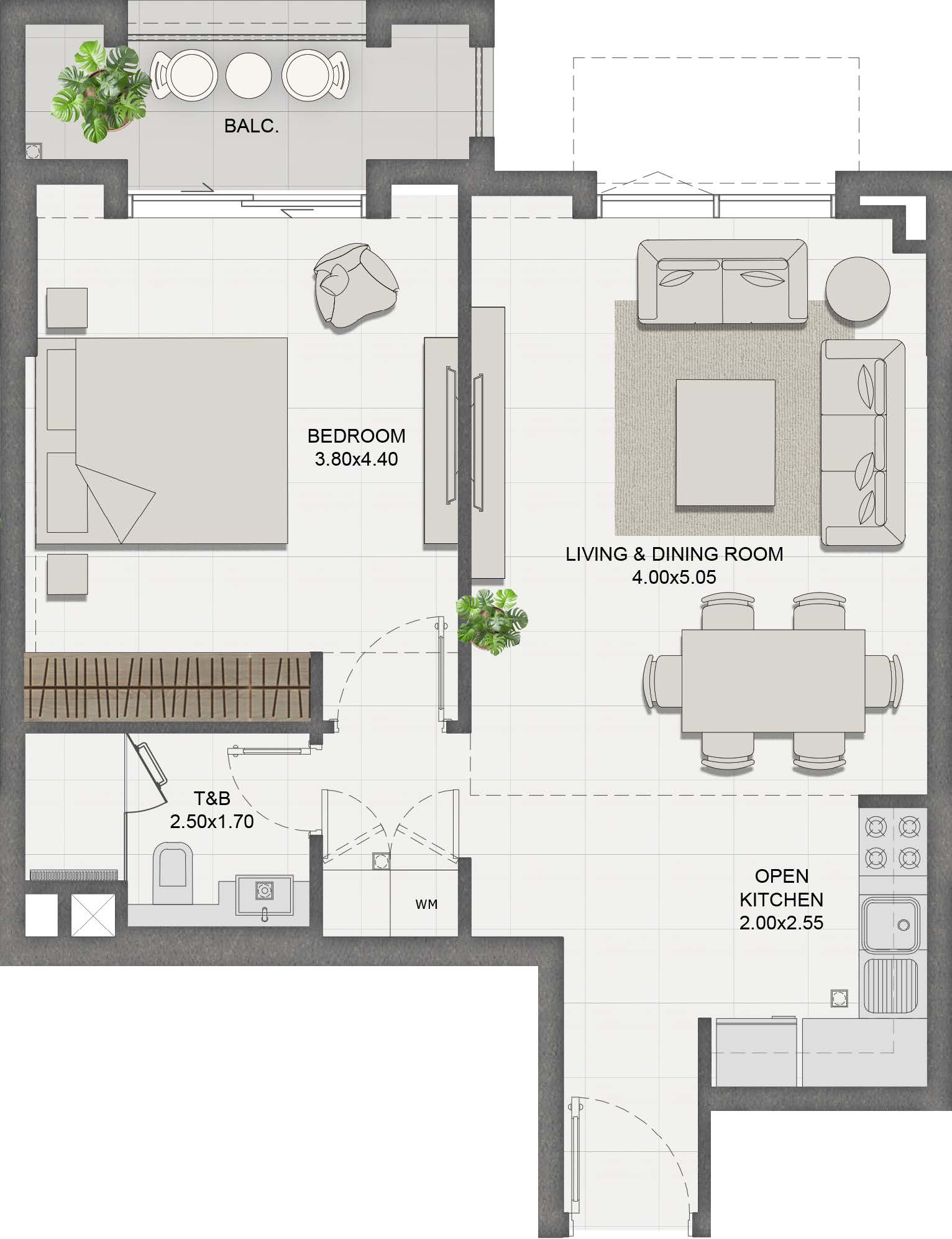 Unit 207 layout