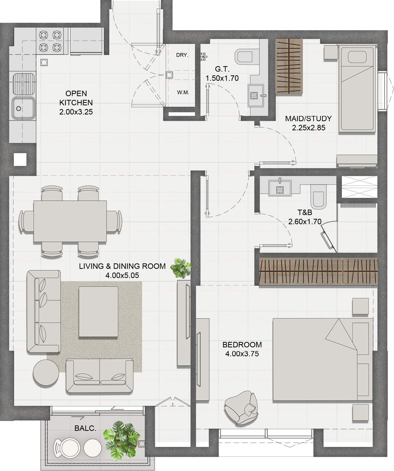 Unit 210 layout