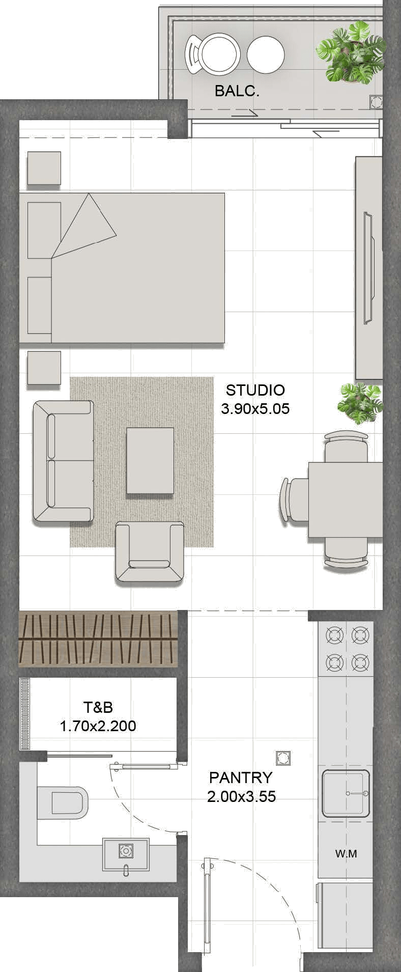 Unit 305 layout