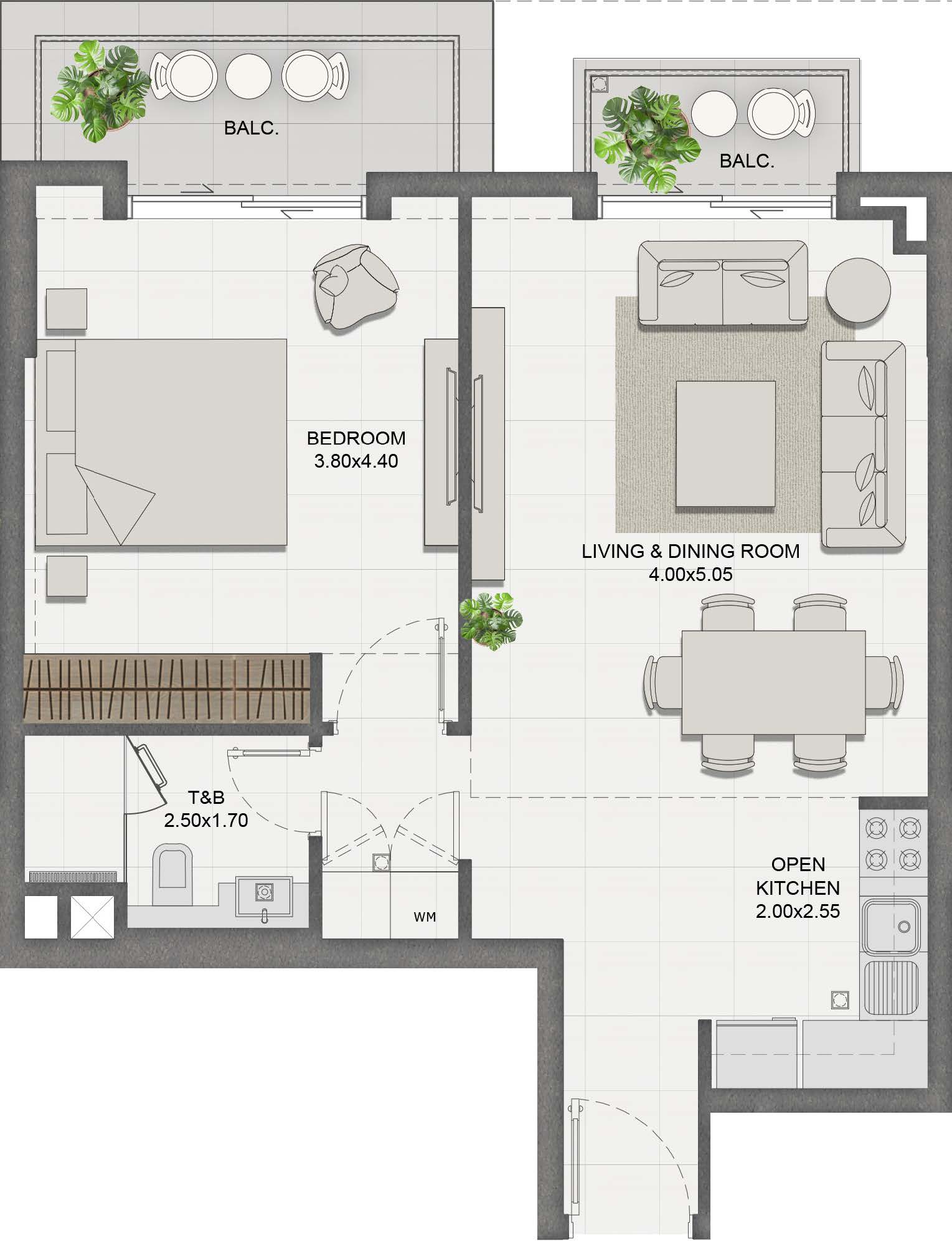 Unit 307 layout