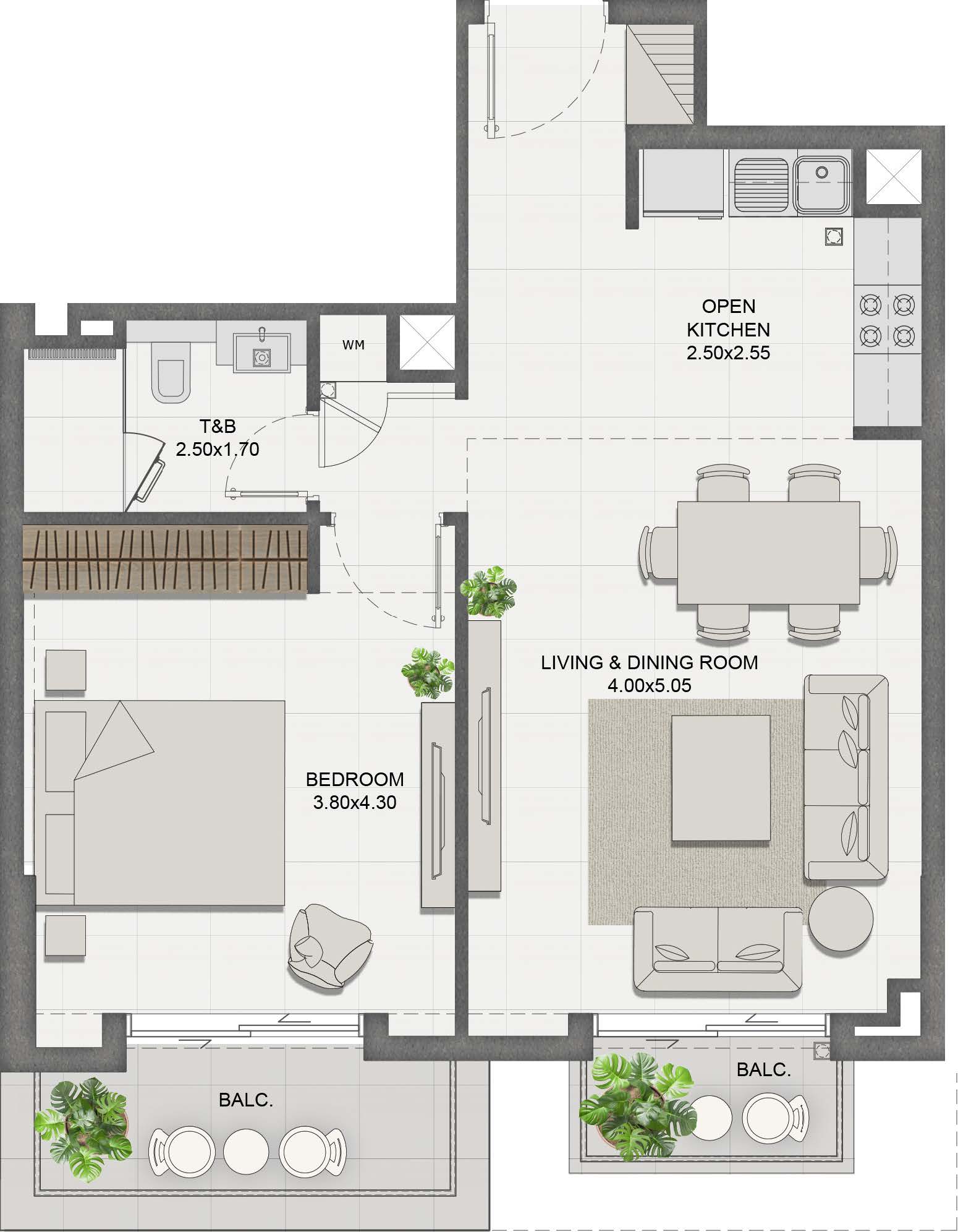 Unit 308 layout