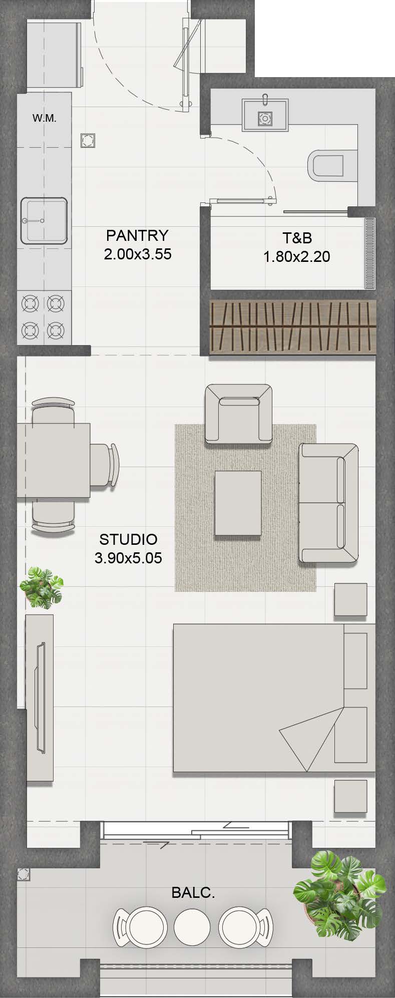 Unit 404 layout