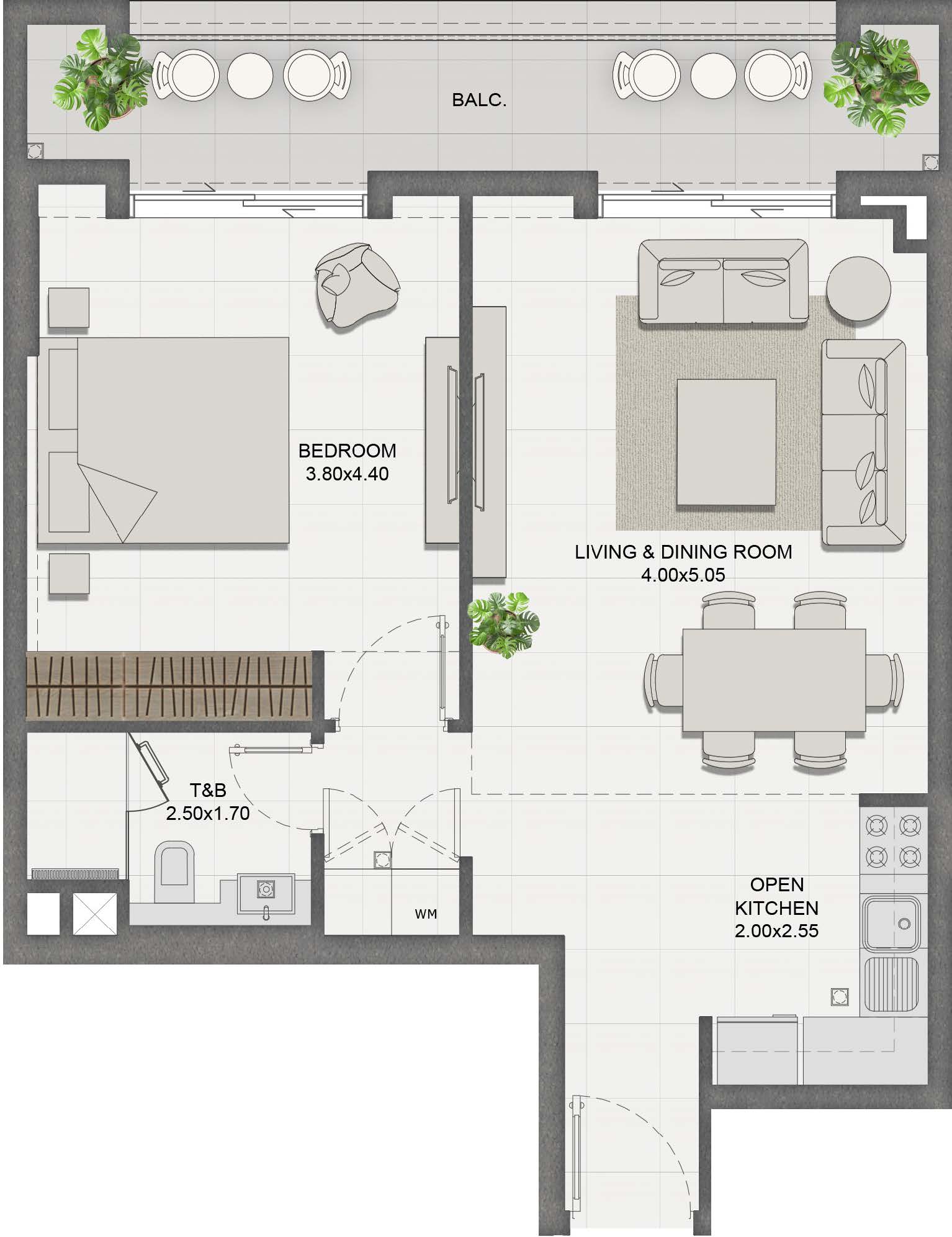 Unit 407 layout