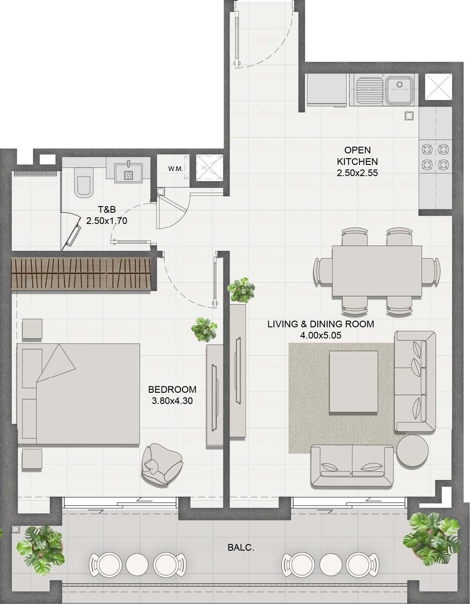 Unit 408 layout