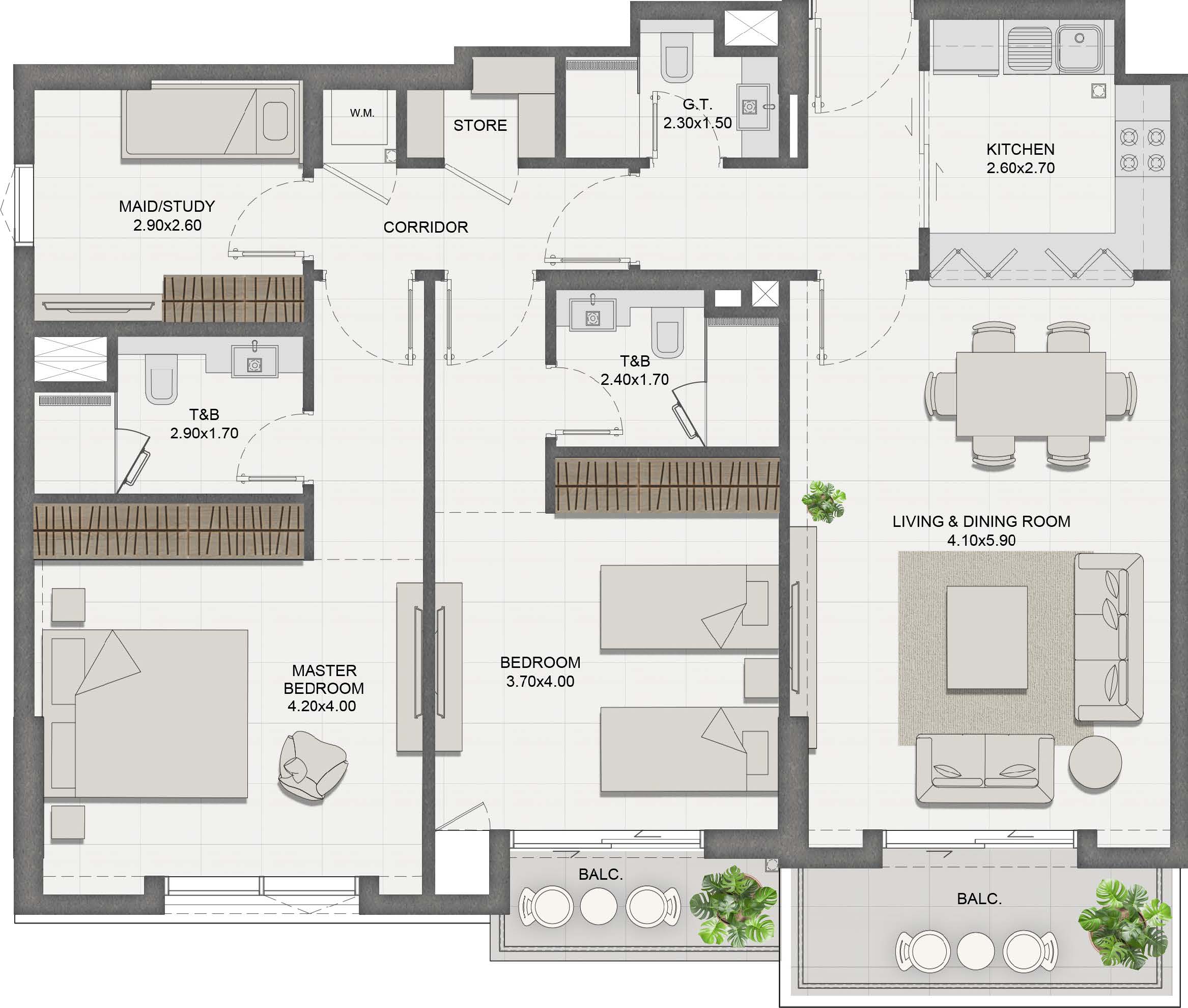 Unit 502 layout