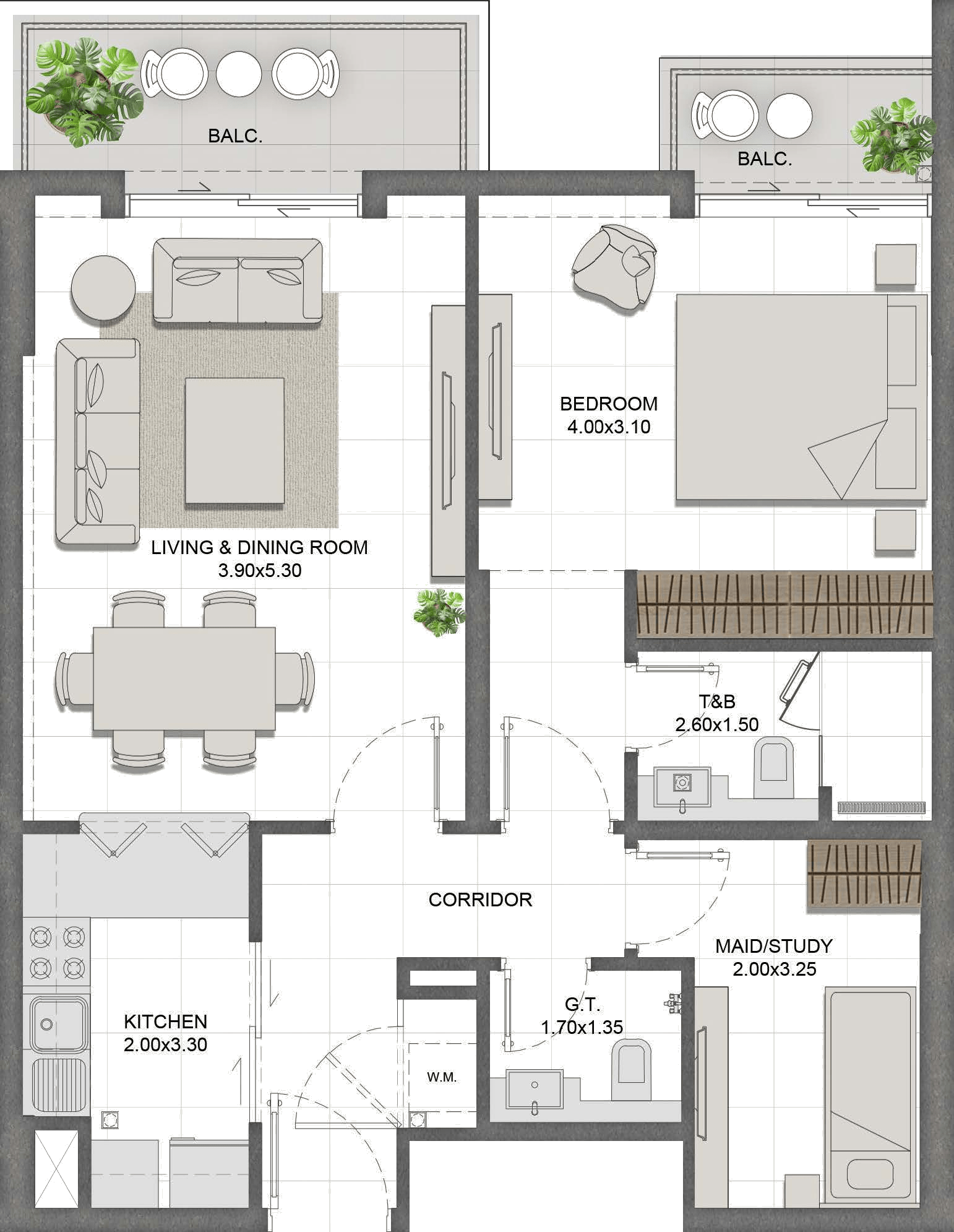 Unit 503 layout