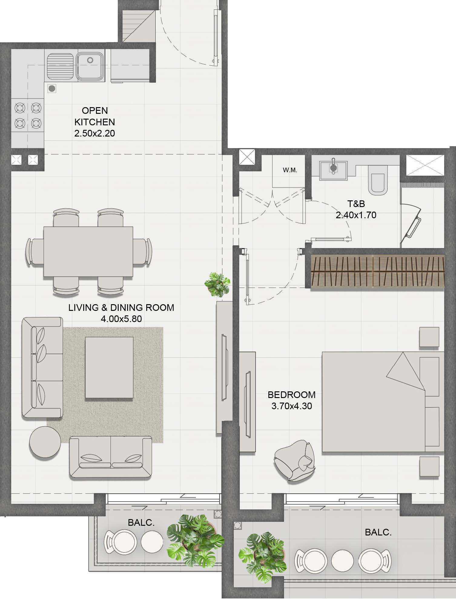 Unit 504 layout