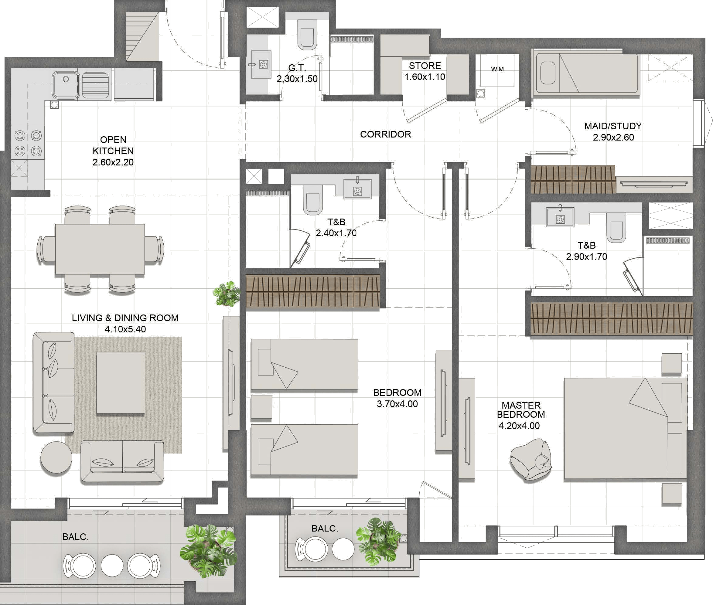 Unit 506 layout