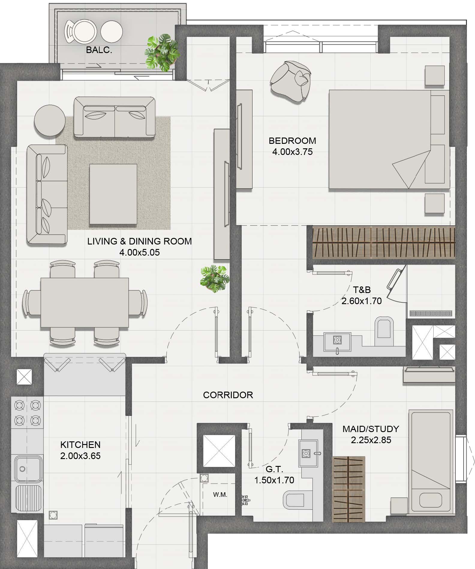 Unit 507 layout