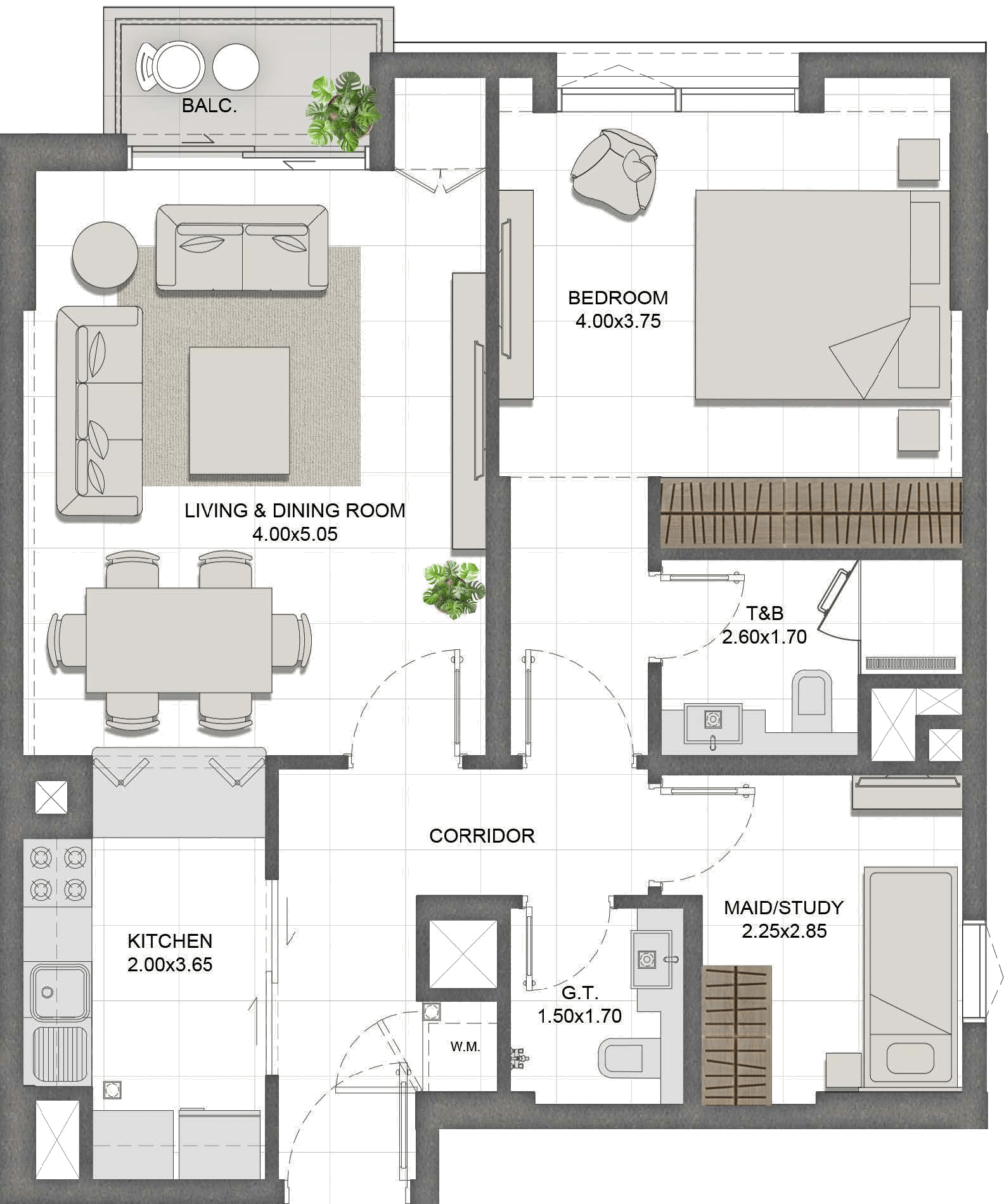 Unit 507 layout