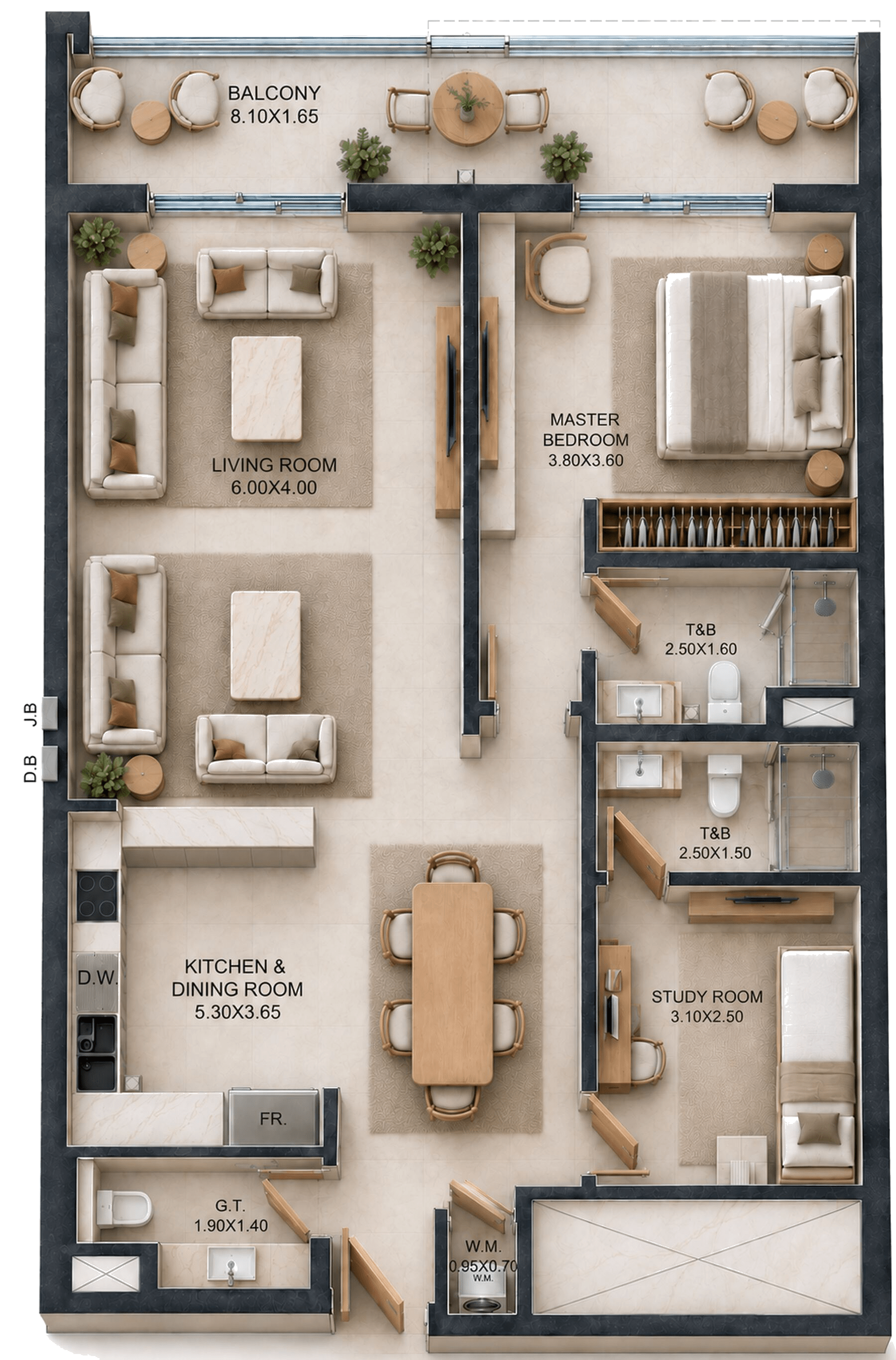 Unit 103 layout