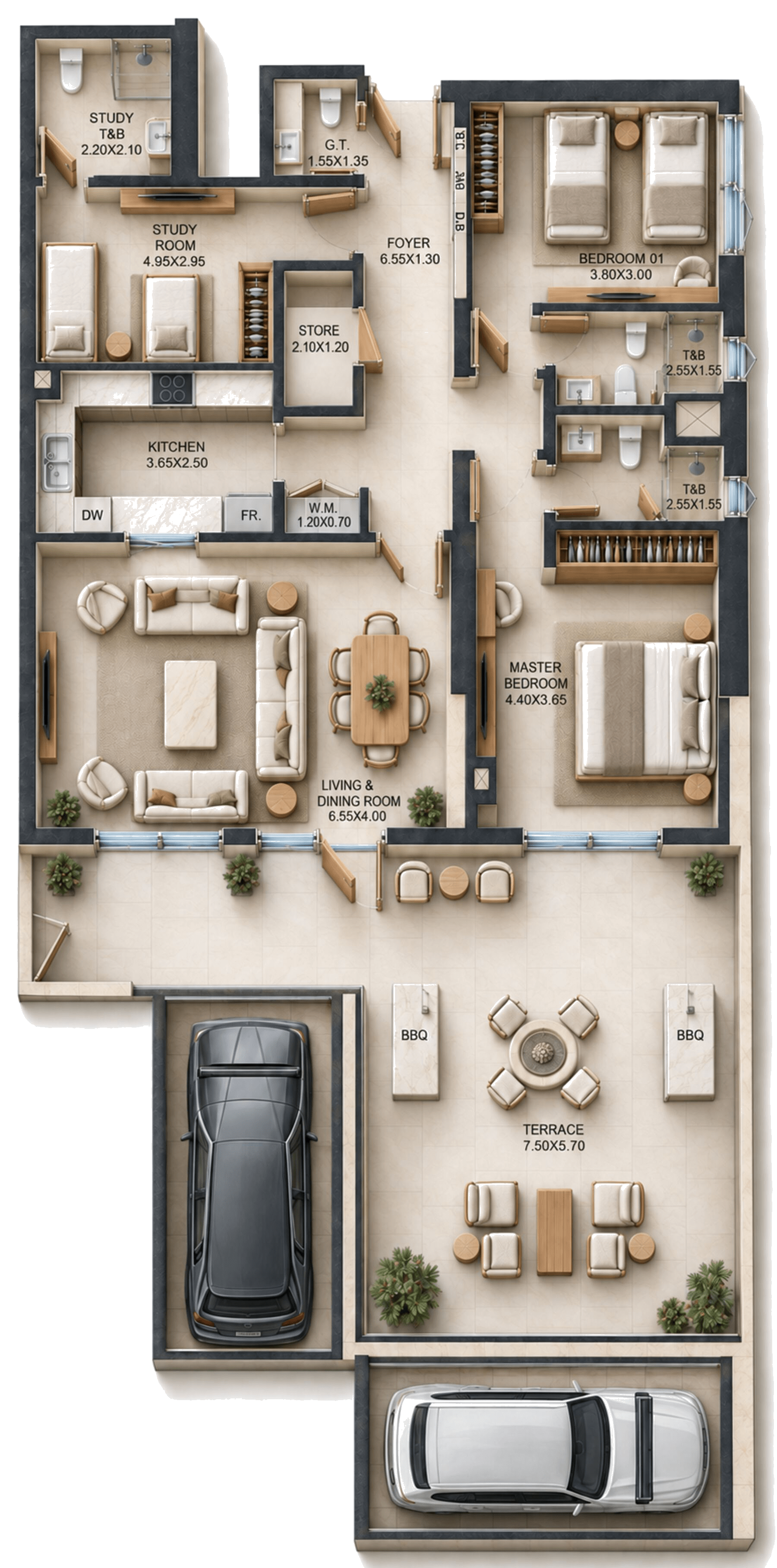 Unit 106 layout
