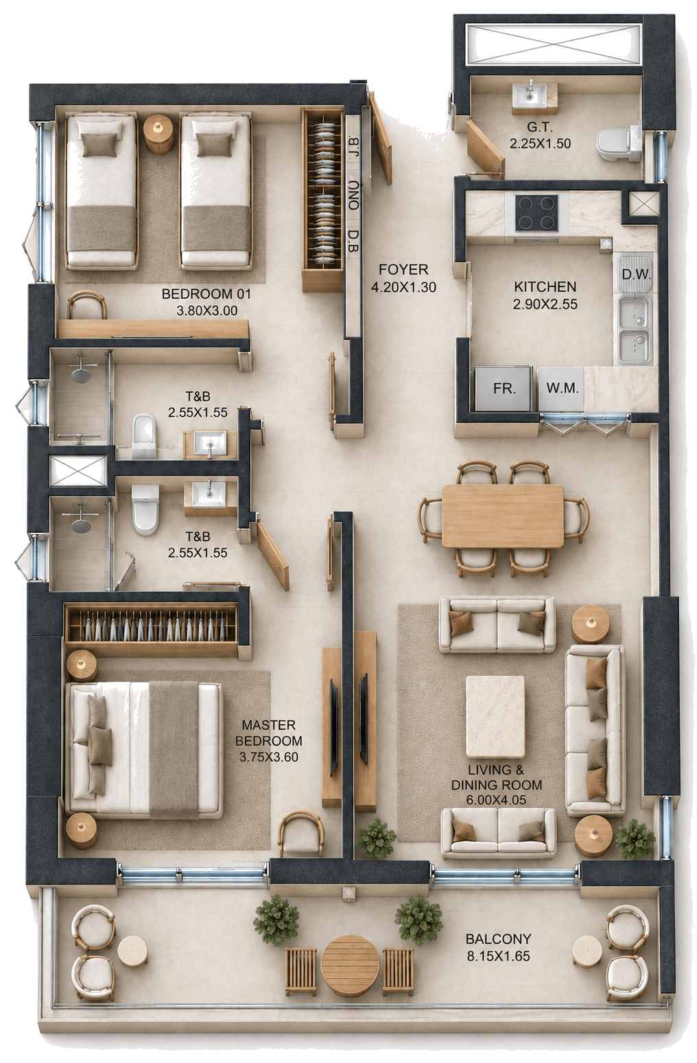 Unit 302 layout