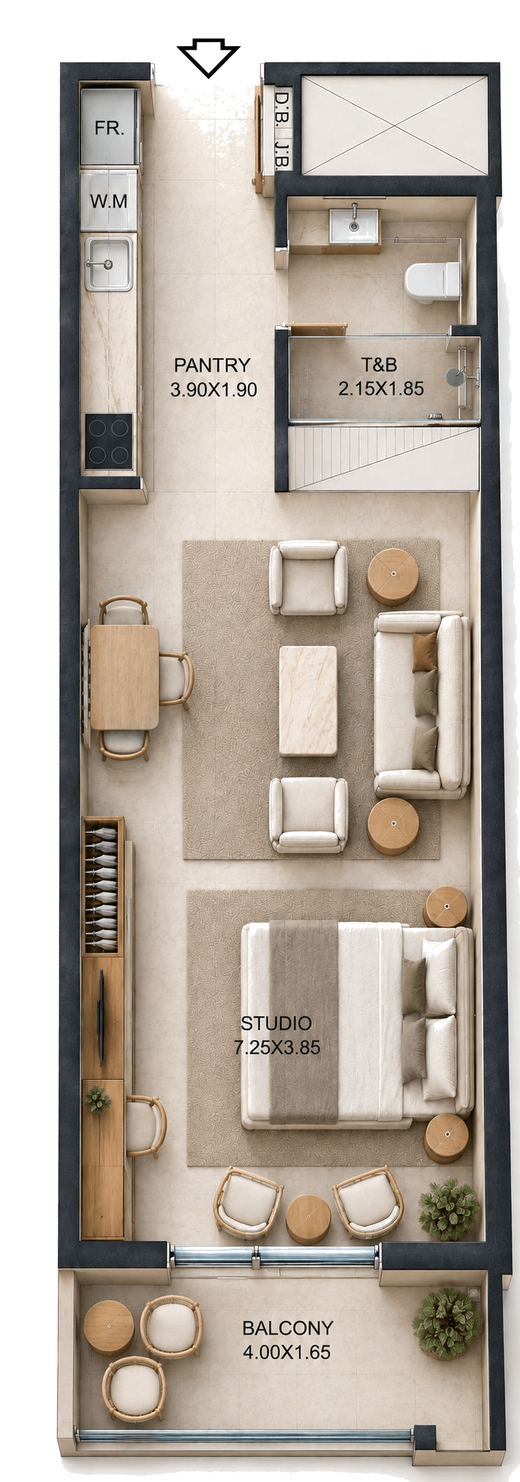 Unit 405 layout