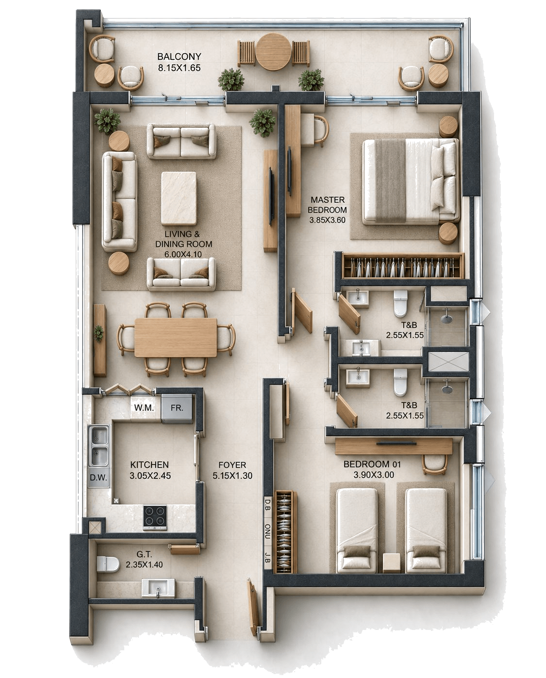 Unit 409 layout